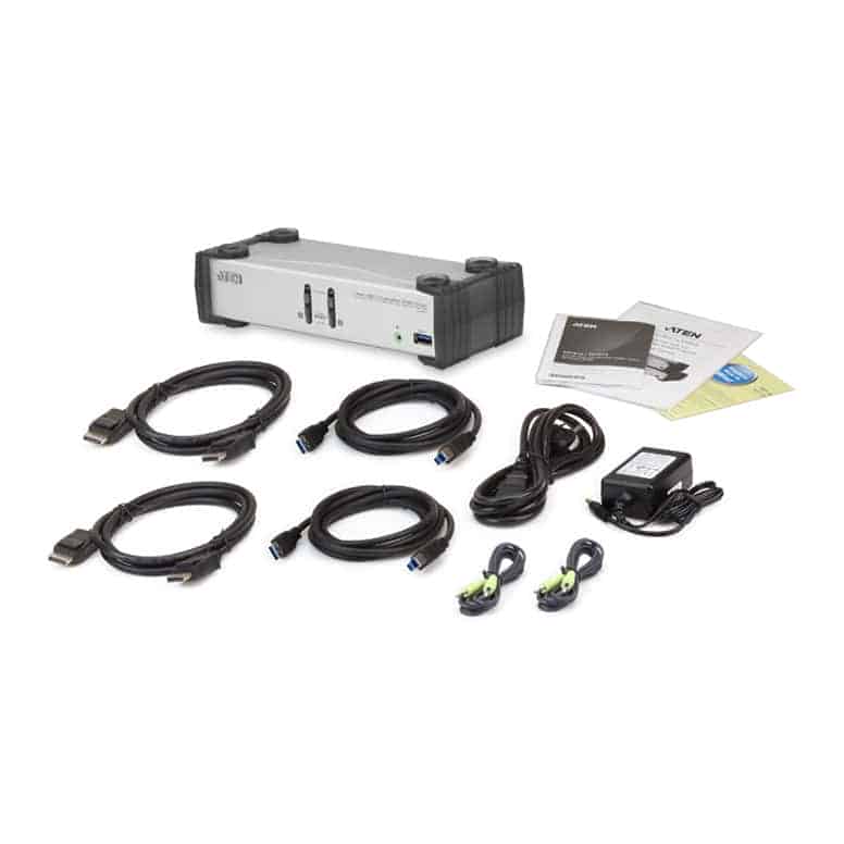 (image for) ATEN 2-Port USB3.0 DisplayPort Cable KVMP Switch